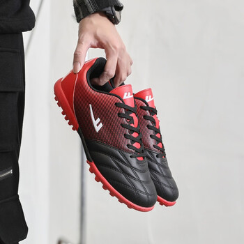Pull back sports shoes spring new sports shoes student competition rubber sole artificial grass professional men's broken nail football shoes wl-3650 black 40 (250mm) size standard
