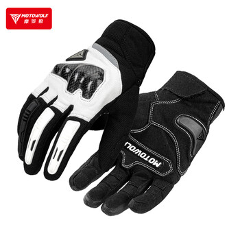 Motowolf motorcycle riding gloves summer breathable carbon fiber protective shell for men and women touch screen motorcycle equipment for all seasons