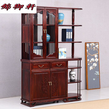 Solid wood living room high-end wine cabinet, hall partition cabinet, entrance wine cabinet partition, double-sided multi-function storage cabinet