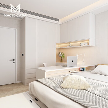 Mag mag mag cream style bedroom cabinet customization small apartment study youth room tatami room overall customization prepayment