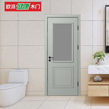 Oppai wooden door solid wood door bedroom door interior door solid wood painted door 55 thickness new chinese style can be customized opma-5302az high-grade gray