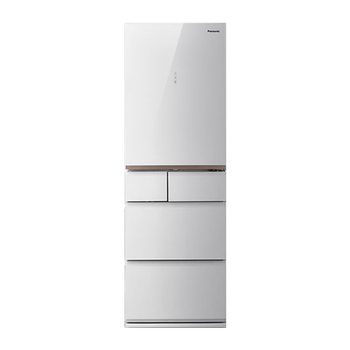 Panasonic multi-door refrigerator 435 liters ultra-thin embedded inverter air-cooled frost-free household automatic ice making te43axb-w white 435l glass panel