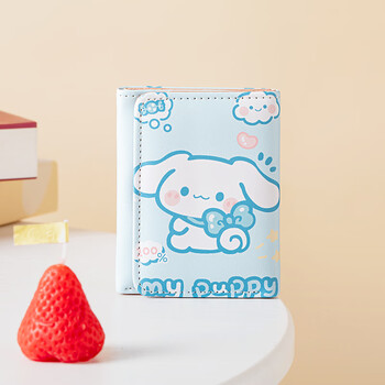 Woodpecker (tucano) cartoon wallet children's new cute small wallet multifunctional large capacity girls card holder student coin purse storage jade dog