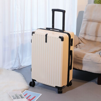 Sukesi next day delivery student large capacity luggage trolley case smooth universal wheels sturdy and durable temperament travel password temperament champagne (same day/next day delivery) 20 inches can be boarded
