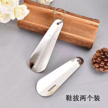 Spring koi and autumn carp stainless steel shoe horn household shoe lifting device shoe wearing device shoe wearing auxiliary tool easy and convenient to put on shoes 2 pack stainless steel shoe horn 10cm