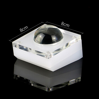 Electronic chip display stand customized crystal circuit integrated board acrylic transparent display stand magnification effect 8*8cm