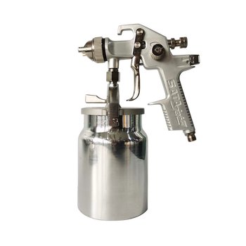 Damei lightspeed german sata spray gun traditional lower pot car furniture topcoat 1.7 caliber spray gun 17400 large diameter lower pot 1.7 caliber (commonly used)