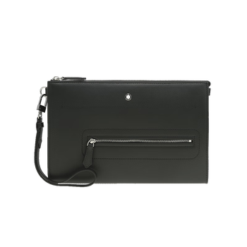 95% new montblanc (montblanc) gift men's clutch black 130047