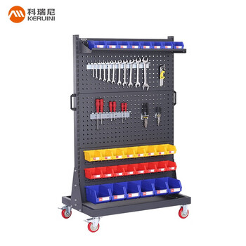Corini cold-rolled steel heavy-duty tool rack workshop material rack hardware tool wall hanging panel display rack hole board storage rack storage rack black gray jzkam-2624p-249 can be customized