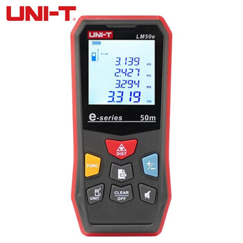 Uni-t distance meter infrared laser distance measuring instrument decoration electronic ruler measuring room ruler measuring tool room measuring instrument lm50e 50 meters
