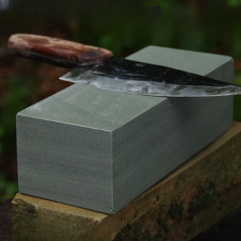 Fu shuliang sharpening azurite rock cutting kitchen grinding knife sharp household knife sharpening artifact to sharpen dull knives under the iron extra large whetstone 1.5 catties small size (20 5 3) one size