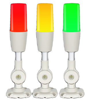 Usb serial port rs232 single layer three-color light alarm light buzzer secondary development programmable controllable code white