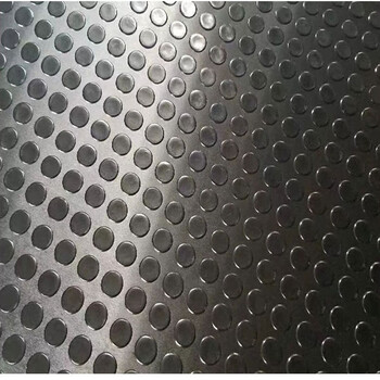 Rubber anti-slip mat black round buckle striped anti-slip rubber plate 5mm insulating rubber pad rubber wear-resistant rubber floor mat black round buckle width 1m* length 10m* thickness m