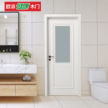 Oppein wooden door paintless composite door opma-3301az granular white