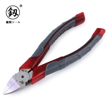 Fukuoka tools electronic japanese-style water mouth pliers plastic pliers oblique mouth pliers water mouth shears oblique mouth pliers sharp 6 inches
