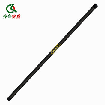 Qilu anran anti-riot stick, security stick, self-defense stick, rubber stick, patrol stick, security equipment, emergency stick, self-defense supplies, unit inspection and drill use, black 1.6m anti-explosion stick
