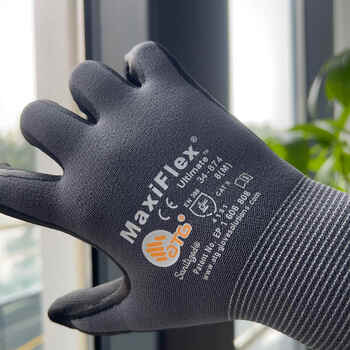 Atg maxiflex ultimate 34-874 nitrile micro-foam coated nylon/glove 1 pair l
