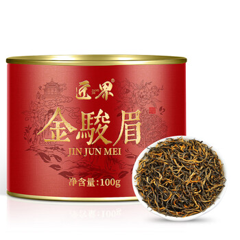 Jiangjie jin junmei black tea authentic tea origin alpine black tea honey fragrance yellow bud jin junmei canned 100g