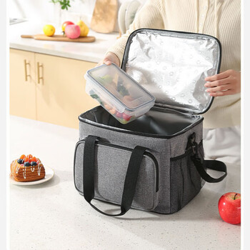 Aishangyou insulated box refrigerated insulated bag 2-8 degree breast milk medicine cooling bag cooler box portable lunch box insulated gray 15 liters