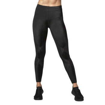 Cw-x women's professional compression tights running fitness training joint support quick-drying breathable black large