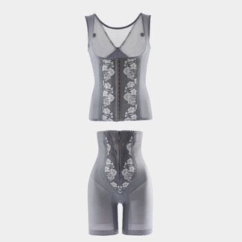 Zhongmai second generation abdominal shaping clothes body manager powerfully shrinks belly, buttocks, hips and buttocks shaping tummy pants dark gray suit xl suitable for 110-125 jin