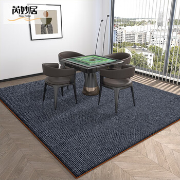 Xinjinngle mahjong table carpet mahjong machine special soundproof floor mat floor soundproofing shock absorption silent thickened mahjong room gray tpe single stripe customized other sizes