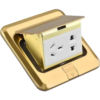 Copper ground insertion current 10a type square five holes