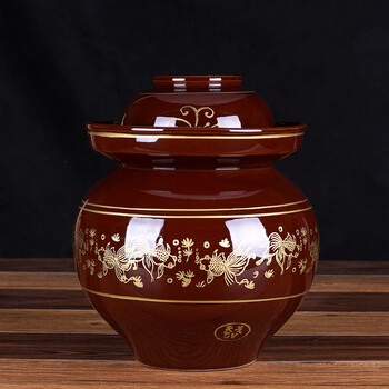 Huijiawang large pickle jar extra large sichuan earthenware jar ceramic household pickle jar pickled pickles 50 pounds old-fashioned goldfish ceramic pickle jar 100 pounds