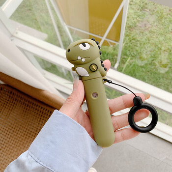 Decorative universal protective cover for the fourth/fifth generation yueke engraved cover phantom pro cigarette rod cover yueke relx 5th generation phantom three-dimensional cartoon silicone soft shell personalized internet celebrity men and women lightning dinosaur collection + ring (round hole) relx4/5th generation universal