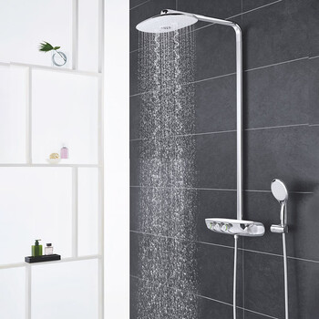 Grohe ruiyu original imported smart touch storage table constant temperature shower set smartcontrol shower moon halo white top spray