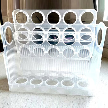 Yunmian egg storage box refrigerator side door organizing box kitchen transparent egg fresh storage storage multi-layer reversible flagship transparent egg rack-daily time local egg stupid goose egg universal丨reversible丨 material
