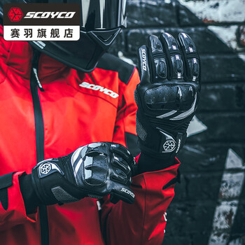 Scoyco motorcycle riding gloves motorcycle anti-fall protection knight racing gloves men's autumn and winter eagle claw (black) xl