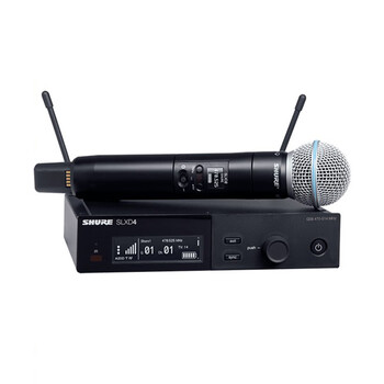 Shure slxd24/sm58 beta58a professional digital wireless microphone live broadcast k singing anchor performance microphone slxd24/beta58a (1 drag 1)