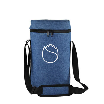 Red wine ice bag freshore thickened red wine insulation bag waterproof ice bag insulation bag wine insulation bag double bottle red wine bag denim blue