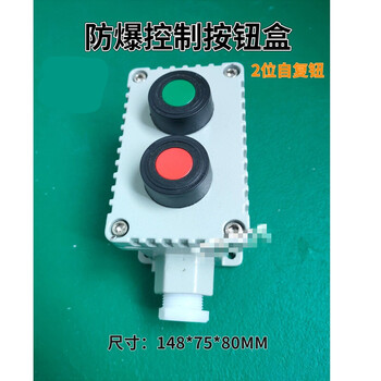 Explosion-proof emergency stop button power switch bza532fla53 explosion-proof control button explosion-proof button box cast aluminum 2-button self-reset