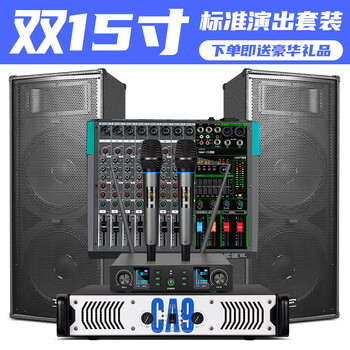 Depusheng professional stage high-power speakers single and double 15-inch wedding performance conference campus audio outdoor hifi disco bar ktv double bass engineering grade l15 l125 double 15 professional performance set
