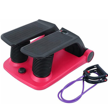 Hanshu household multifunctional air stepper foot climbing machine training walking machine sports fitness equipment red