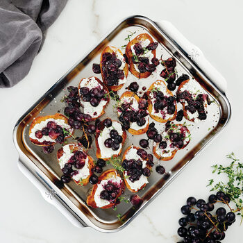 Hestan medium stainless steel baking pan rectangular