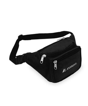 Everest waist bag polyester fabric one size black