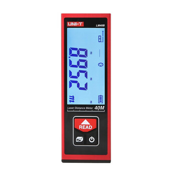 Uni-t 50-meter laser rangefinder high-precision infrared distance indoor decoration measurement handheld rechargeable electronic ruler for home use lm40b (bluetooth model 40 meters)