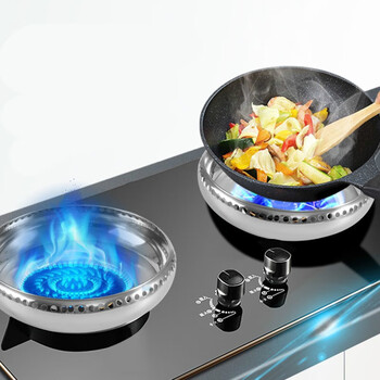 Dawei niu stainless steel double-layer gas stove windproof cover gas stove poly fire cover household anti-slip bracket kitchen accessories