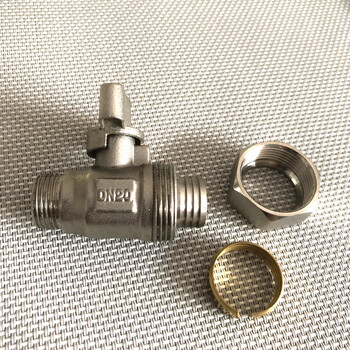 Xmsj xinfan floor heating water distributor ball valve accessories brass 38 3 points 12 4 points connected to 1620 floor heating tank 1620*3 points brass iron ball nickel plated hand 0mm