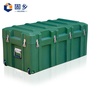 Guxiang rotational molding box 1100x500x500mm portable equipment box airdrop box outdoor supply box precision instrument box military green equipment box 1100x500x500mm
