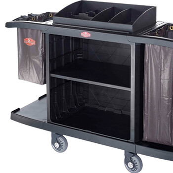 South hotel room service cart linen room cleaning cart hotel work cart plastic room service cart sfc-05 doorless