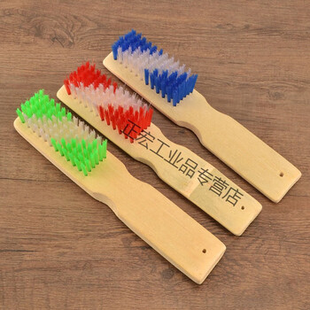 Thickened natural bamboo shoe brush laundry brush long-handled hard bamboo shoe brush multi-functional large board brush 4 long-handled bamboo brushes