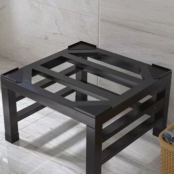 Washing machine elevated rack 30cm base universal bracket refrigerator dishwasher elevated bracket universal elevated shelf iron storage rack black thickened length 40*width 40*height 20cm