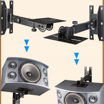 Xianke soai jbl universal speaker bracket professional speaker bracket wall hanging shelf audio bracket ktv stage card bag speaker thickened professional hanger universal thickened wall hanging bracket single installation + 6 expansion screws