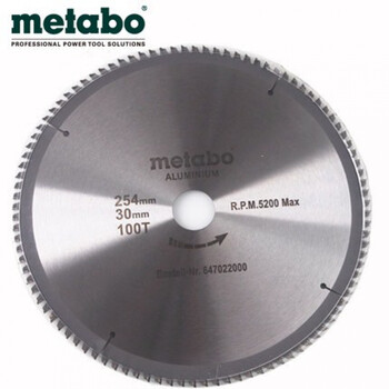 Customized metabo ks 254/216m miter saw 10/8 inch wood aluminum alloy saw blade aperture 30m 10 inch kgs254 wood/aluminum 100 teeth