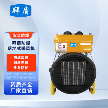 Baidun explosion-proof floor-standing air heater rapid heating copper motor low-power heater 220v bfm-3ex-ld(t)