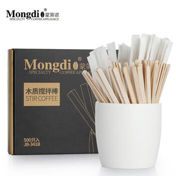 Mongdio coffee stir stick disposable 14cm wooden coffee stir stick 500 pieces box